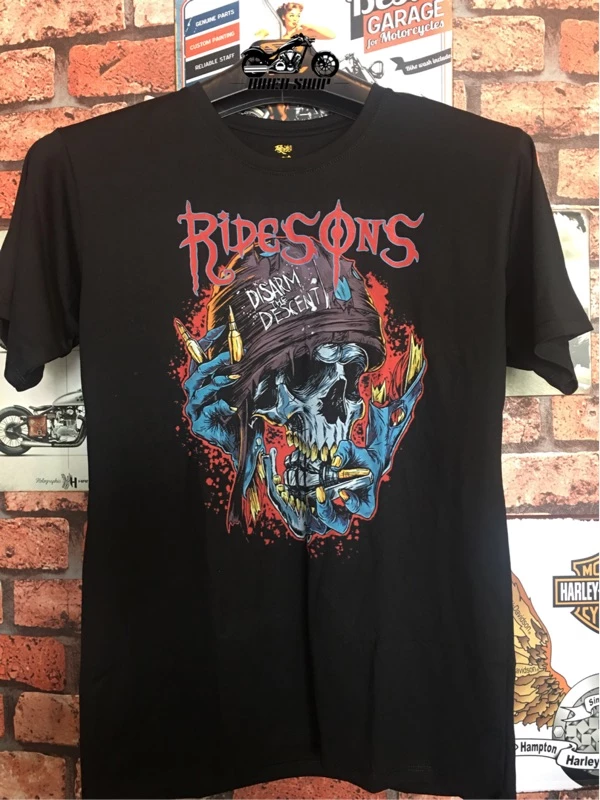 Ridesons暗黑系列涼感短T✨骷髏煙 短袖 T-shirt