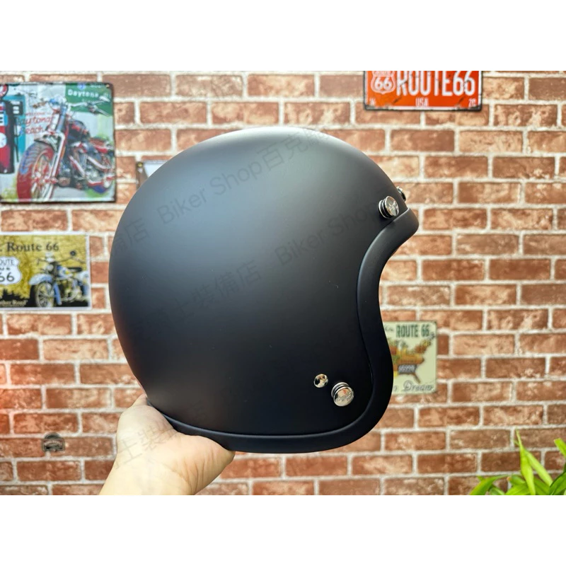 台灣GALLOP復古3/4安全帽 復古帽 半罩帽 雙D扣 偉士牌 美式 手工車 小帽體 素色