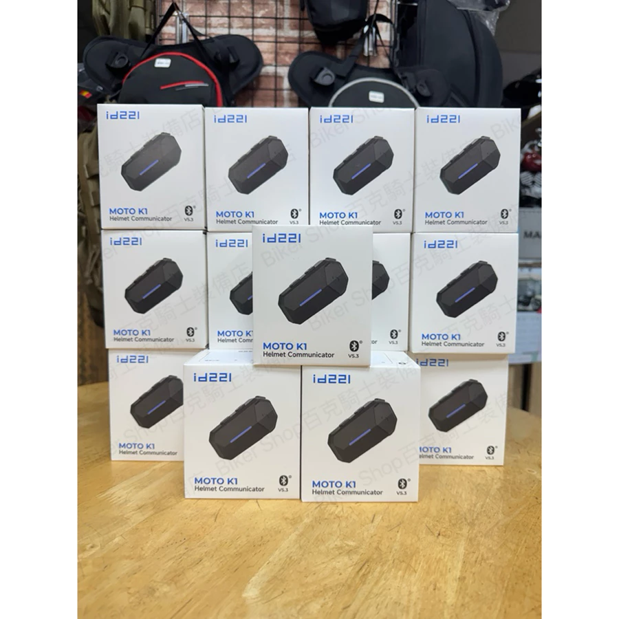 台灣id221 Moto K1藍牙耳機 高音質 高續航力 騎士耳機 雙人對講