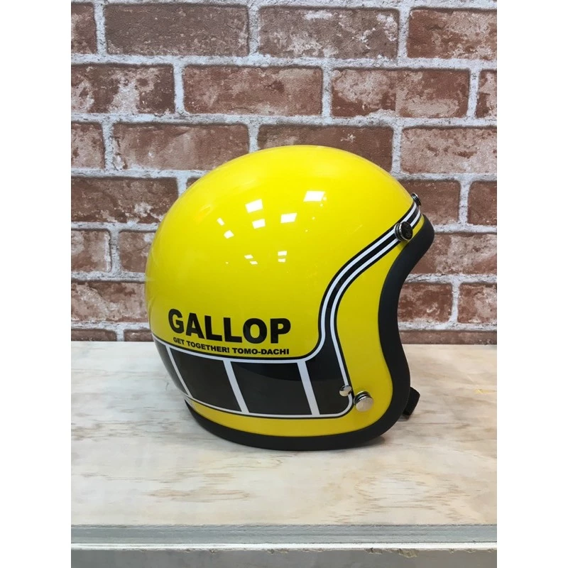 GALLOP 3/4復古帽 馬赫 半罩帽 雙D扣 偉士 美式 手工車 台灣現貨