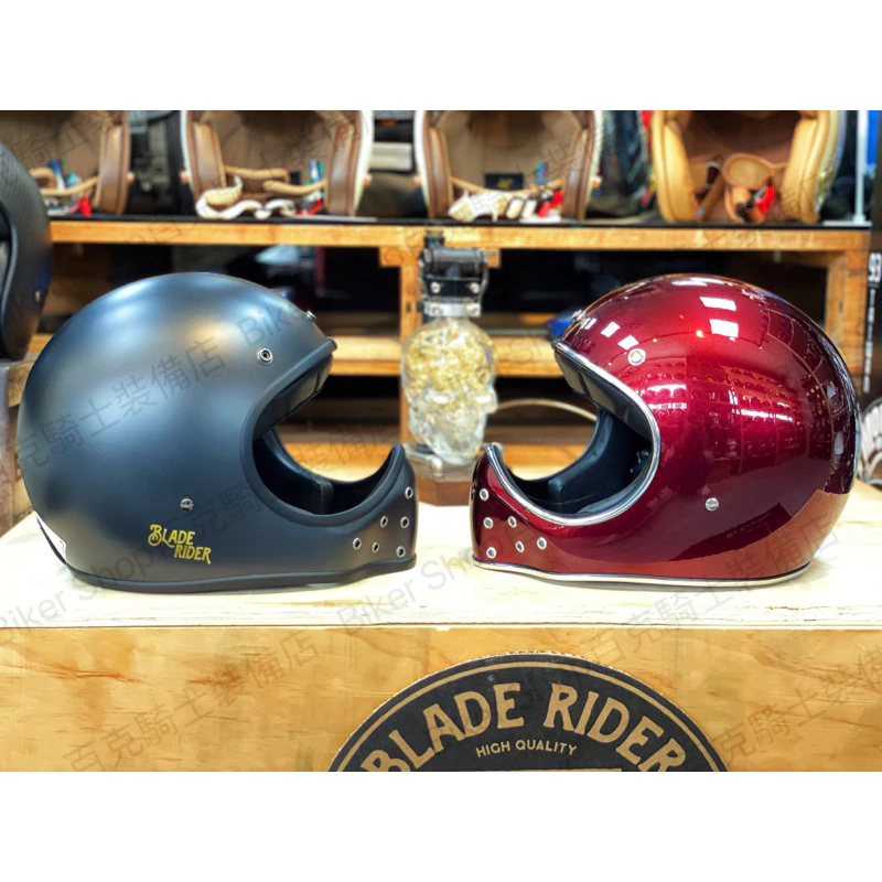 台灣BLADE RIDER 2.0 復古帽 山車帽 越野 全罩 小帽體 輕量 內襯可拆 騎士裝備