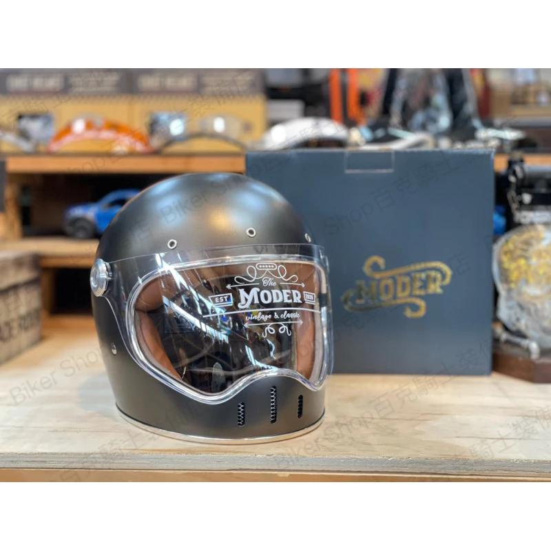 台灣Moder Louise路易士復古樂高帽 騎士安全帽 全罩帽 復古 美式 vespa