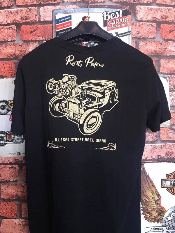 捷克RUSTY PISTONS 純棉短T -DEXTER 活塞造型