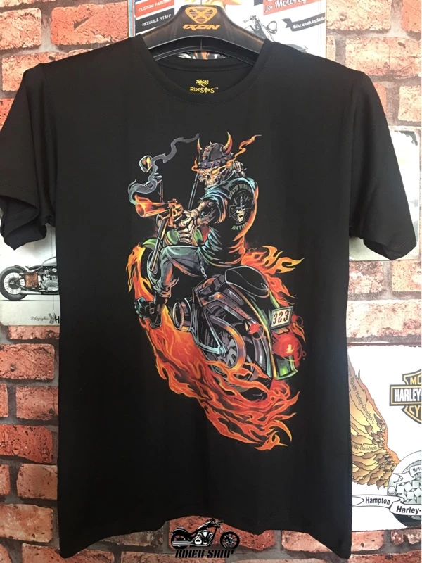 Ridesons暗黑系列涼感短T 骷髏酋長 夏季短袖 T-shirt