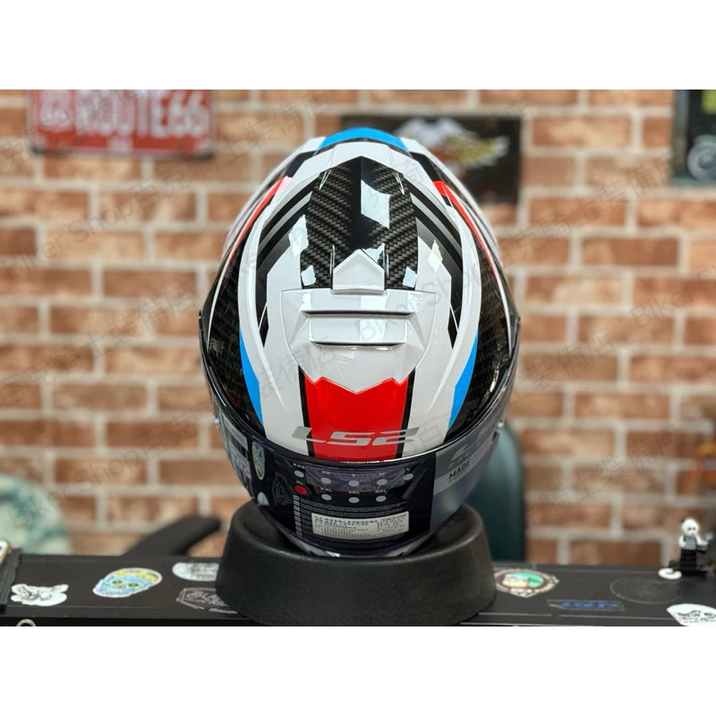 LS2 FF800 STORM-II RACER全罩帽 彩繪帽 藍白紅 騎士帽 通勤帽 內墨片