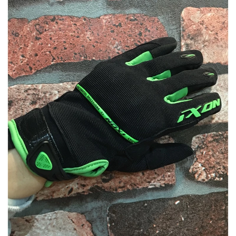 庫存出清 法國 IXON 透氣手套「RS LIFT HP」-KAWASAKI綠