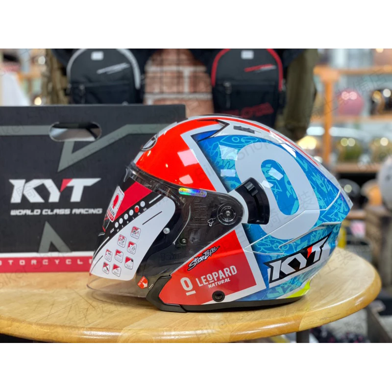 KYT NF-J #7 米薩諾選手彩繪 3/4 半罩安全帽 內墨片 通勤 騎士安全帽