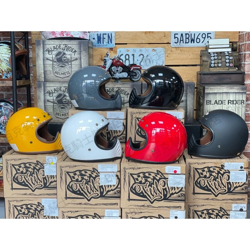 越南RAW VINTAGE復古山車帽 騎士安全帽 全罩 小帽體 美式 復古 手工車