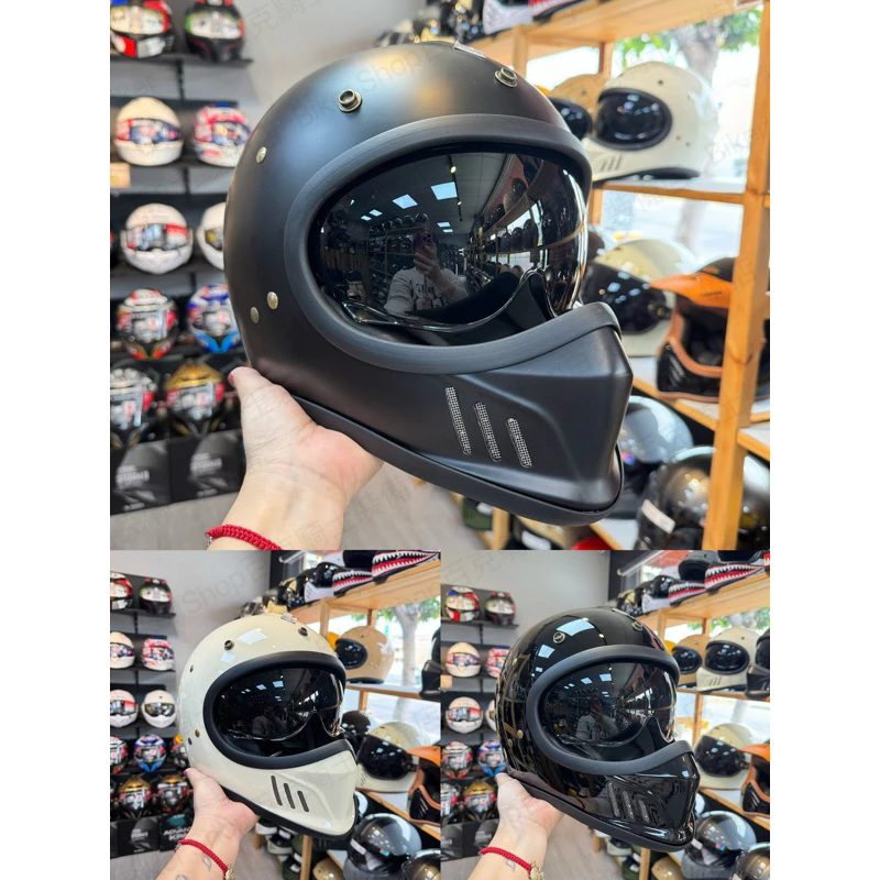 台灣Speed Shop MX-II山車帽 騎士安全帽 全罩安全帽 復古帽 通勤帽 內墨片