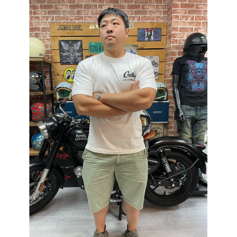 台灣Gallop 美國Mooneyes聯名系列T恤 短袖 純棉 月亮眼睛 白 黑