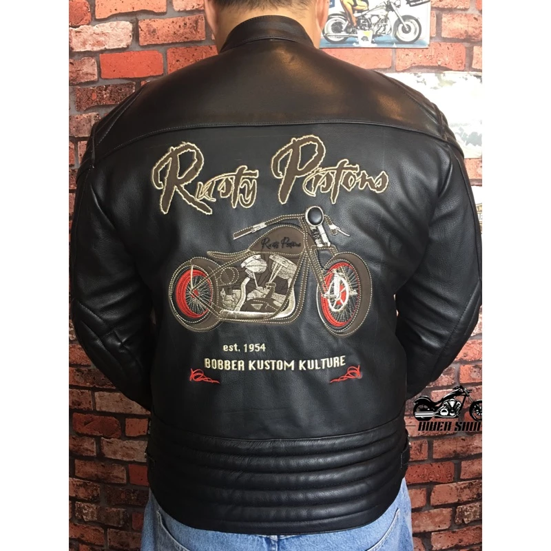 捷克街頭機車文化品牌RUSTY PISTONS?? LOGAN LEATHER JACKET