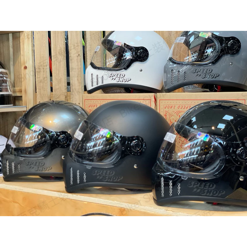 台灣Speed Shop 挑戰者鎖鏡山車帽 騎士安全帽 全罩安全帽 通勤帽 造型安全帽 透氣通風