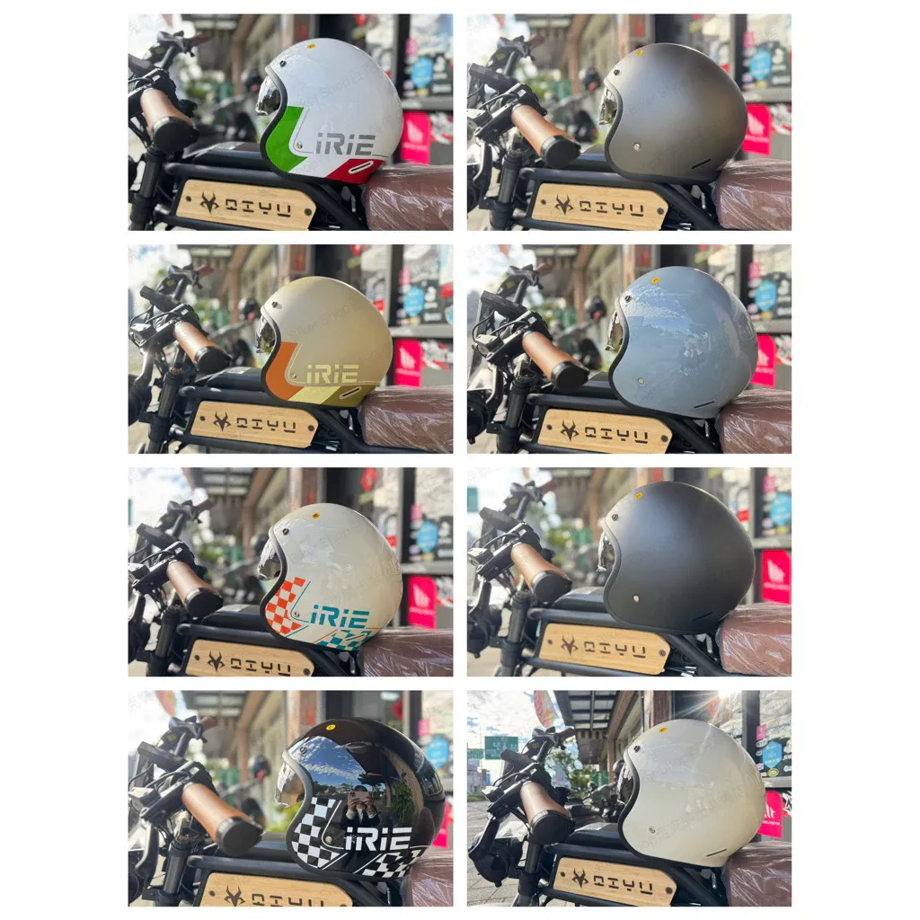 義大利IRIE ASTRAL 復古安全帽 內墨片 3/4罩安全帽 通勤帽