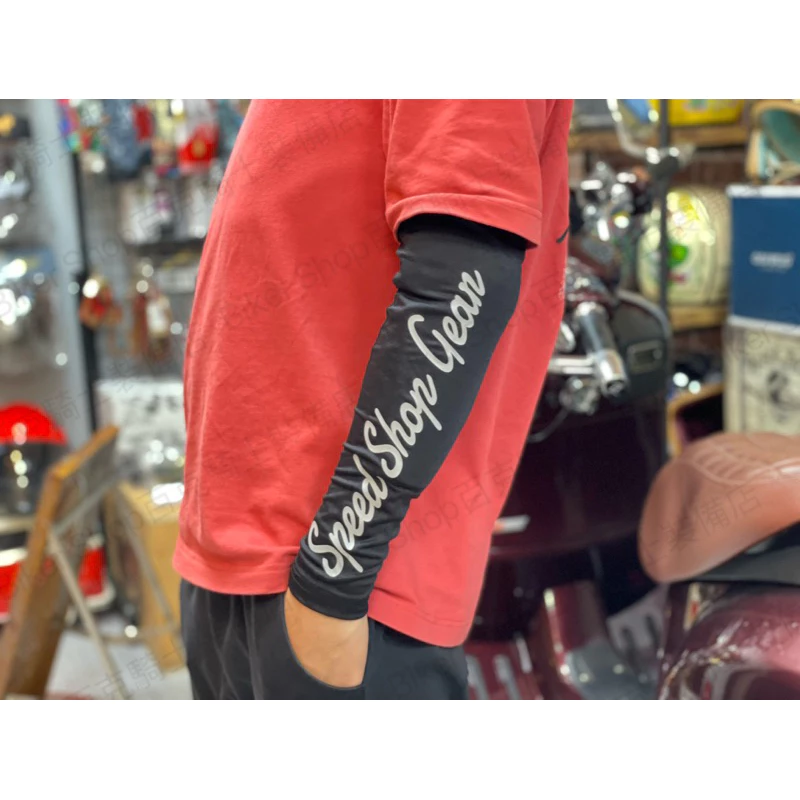 台灣Speed Shop夏季袖套 護具袖套 涼感袖套 反光字體 騎士袖套 