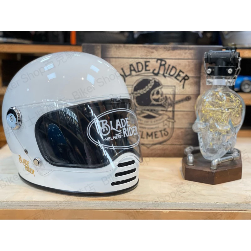 台灣Blade Rider火箭人二代 樂高復古帽 騎士安全帽 全罩帽