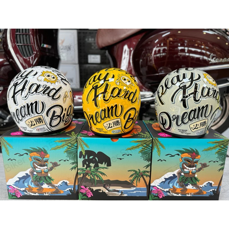 台灣Gallop✖️Zeke Tai聯名商品 Dream Big Bee復古安全帽 騎士安全帽