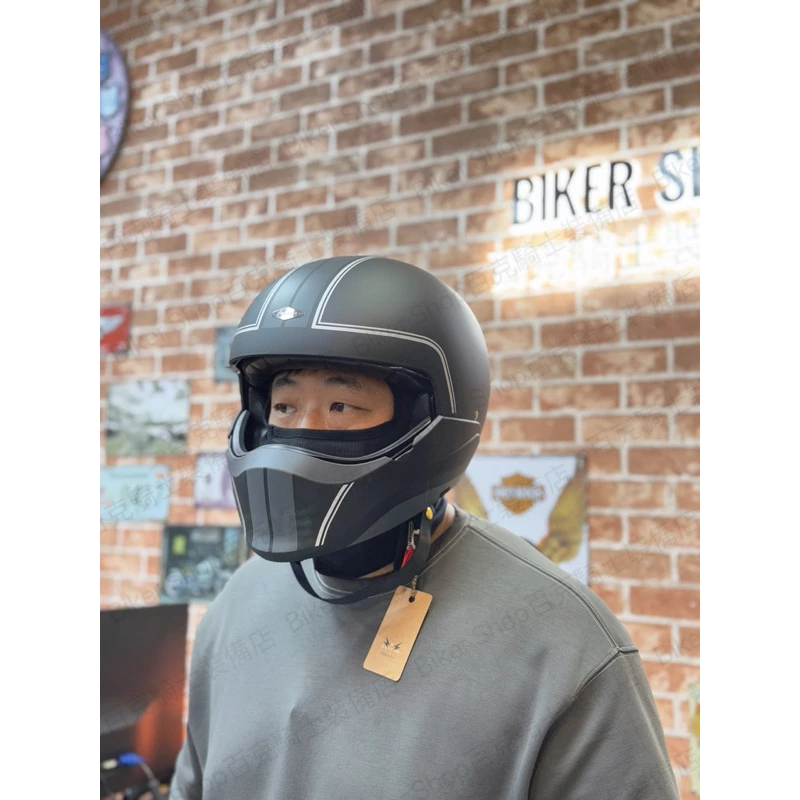 台灣Feture Hank漢克造型帽 騎士安全帽 下巴可拆 山車帽 全罩帽 3/4罩帽