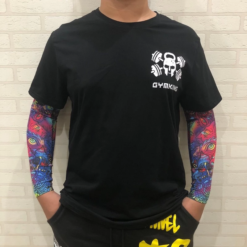 防曬涼感萊卡袖套 騎士袖套 防曬袖套 戶外運動