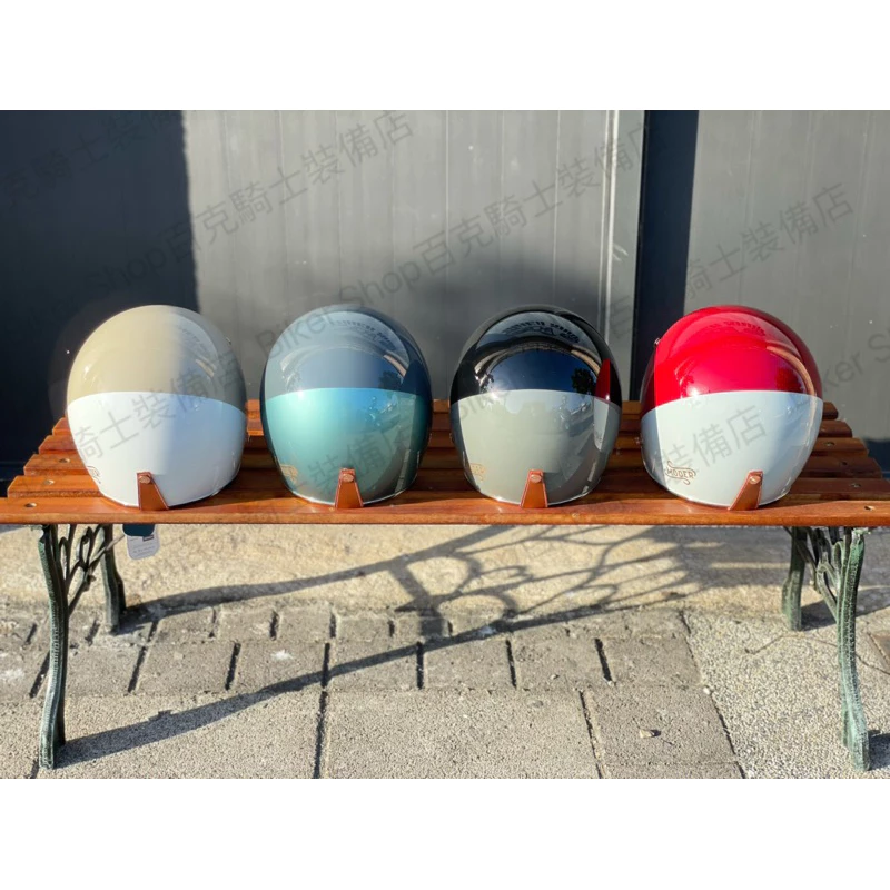 台灣Moder Arron艾倫復古3/4罩安全帽 通勤帽 騎士安全帽 美式 手工車 復古 雙色