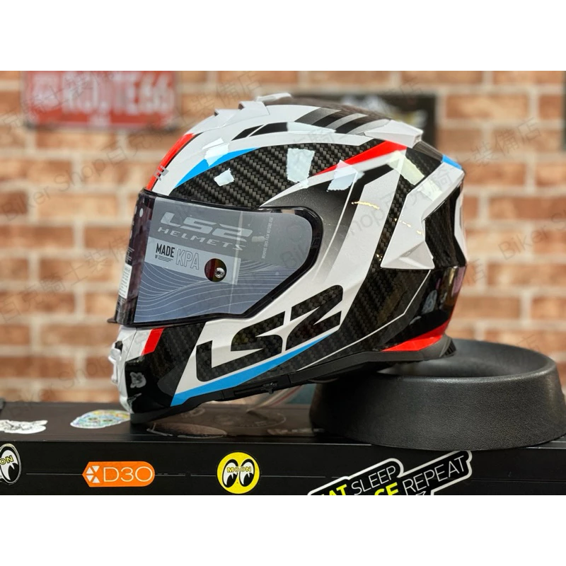 LS2 FF800 STORM-II RACER全罩帽 彩繪帽 藍白紅 騎士帽 通勤帽 內墨片