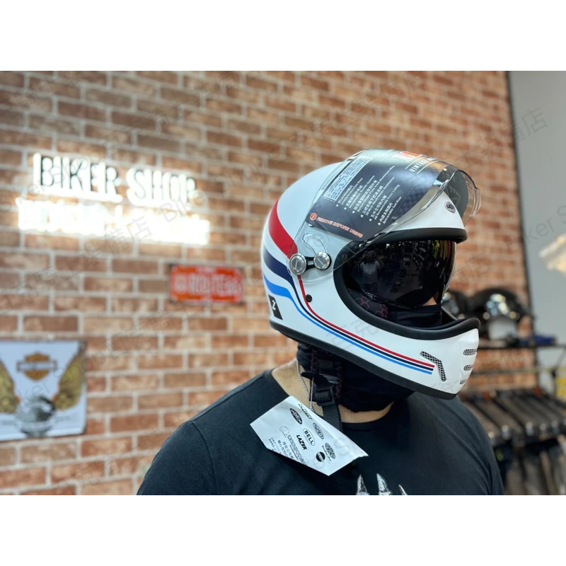 比利時百年大牌LAZER 復古造型全罩帽MX-5 內墨片內鏡片 山車帽 全罩帽 騎士安全帽 通勤