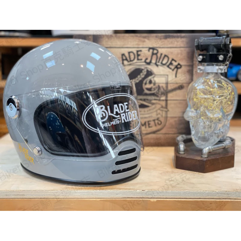 台灣Blade Rider火箭人二代 樂高復古帽 騎士安全帽 全罩帽