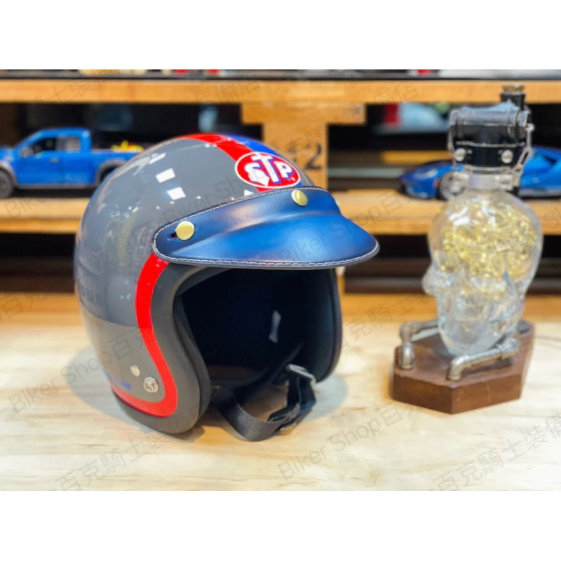 台灣Biker Shop✖️Hippie Art聯名復古皮革帽簷 義大利植鞣牛頭層皮 手工 漸層