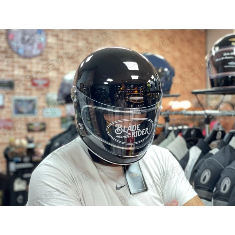台灣Blade Rider二代樂高復古帽 全罩帽 通勤帽 美式 手工車 偉士牌