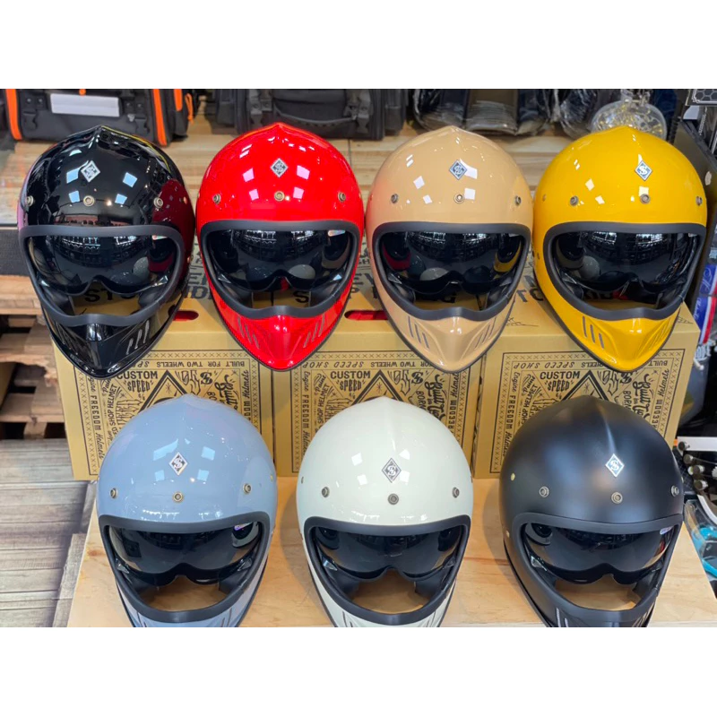 台灣Speed Shop MX-II山車帽 騎士安全帽 全罩安全帽 復古帽 通勤帽 內墨片