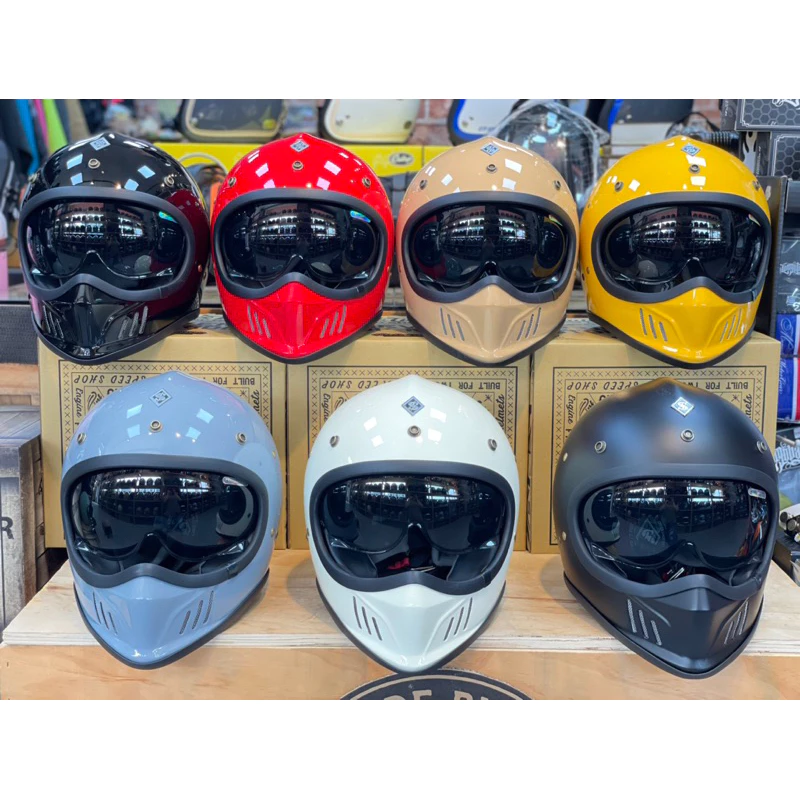 台灣Speed Shop MX-II山車帽 騎士安全帽 全罩安全帽 復古帽 通勤帽 內墨片