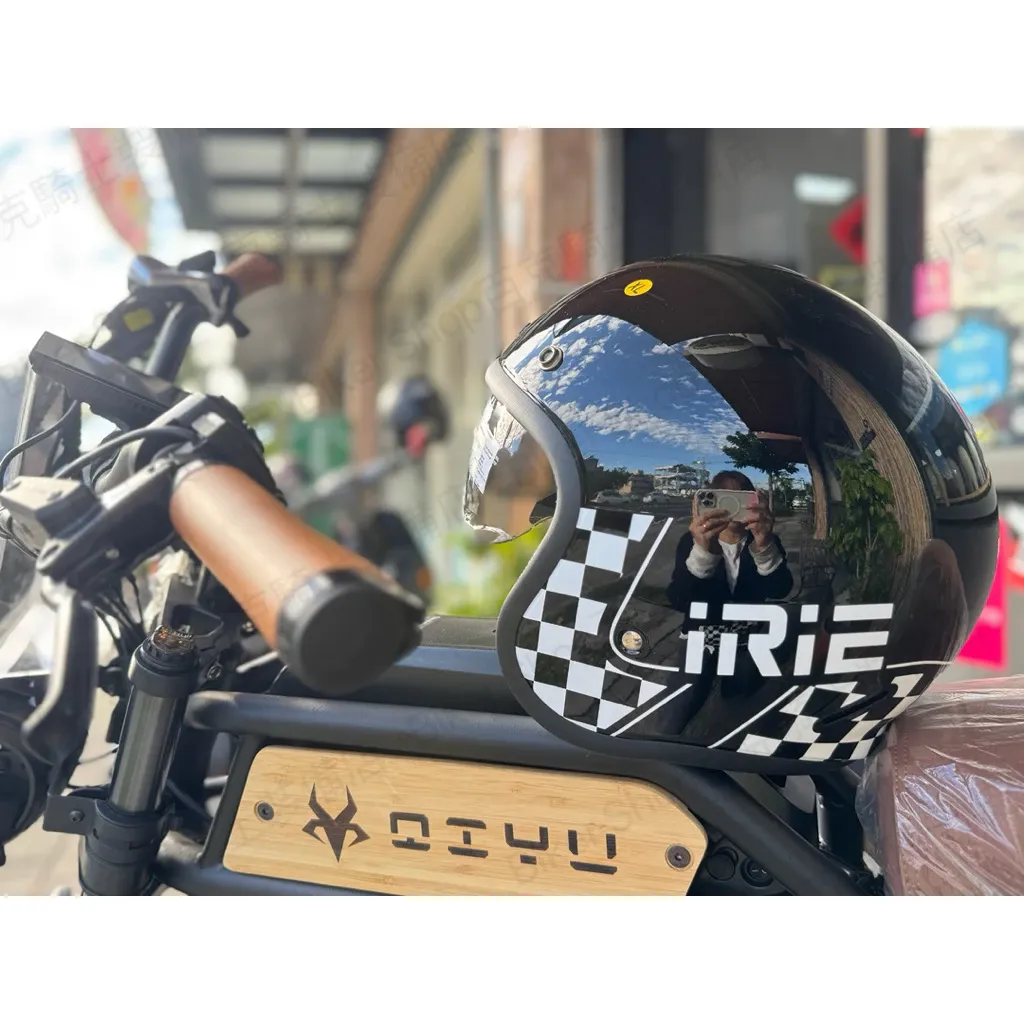 義大利IRIE ASTRAL 復古安全帽 內墨片 3/4罩安全帽 通勤帽