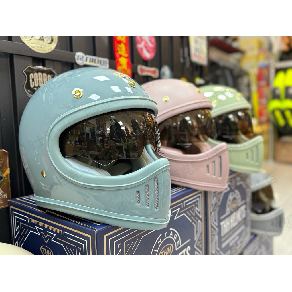 【Biker Shop】FLYING HORSE TT03S山車帽 馬卡龍色 復古安全帽 內墨片 女騎士全罩帽