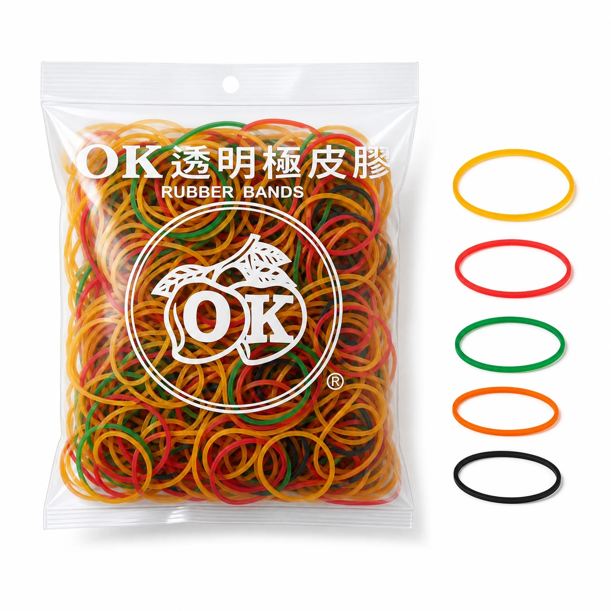 彩色天然橡皮筋