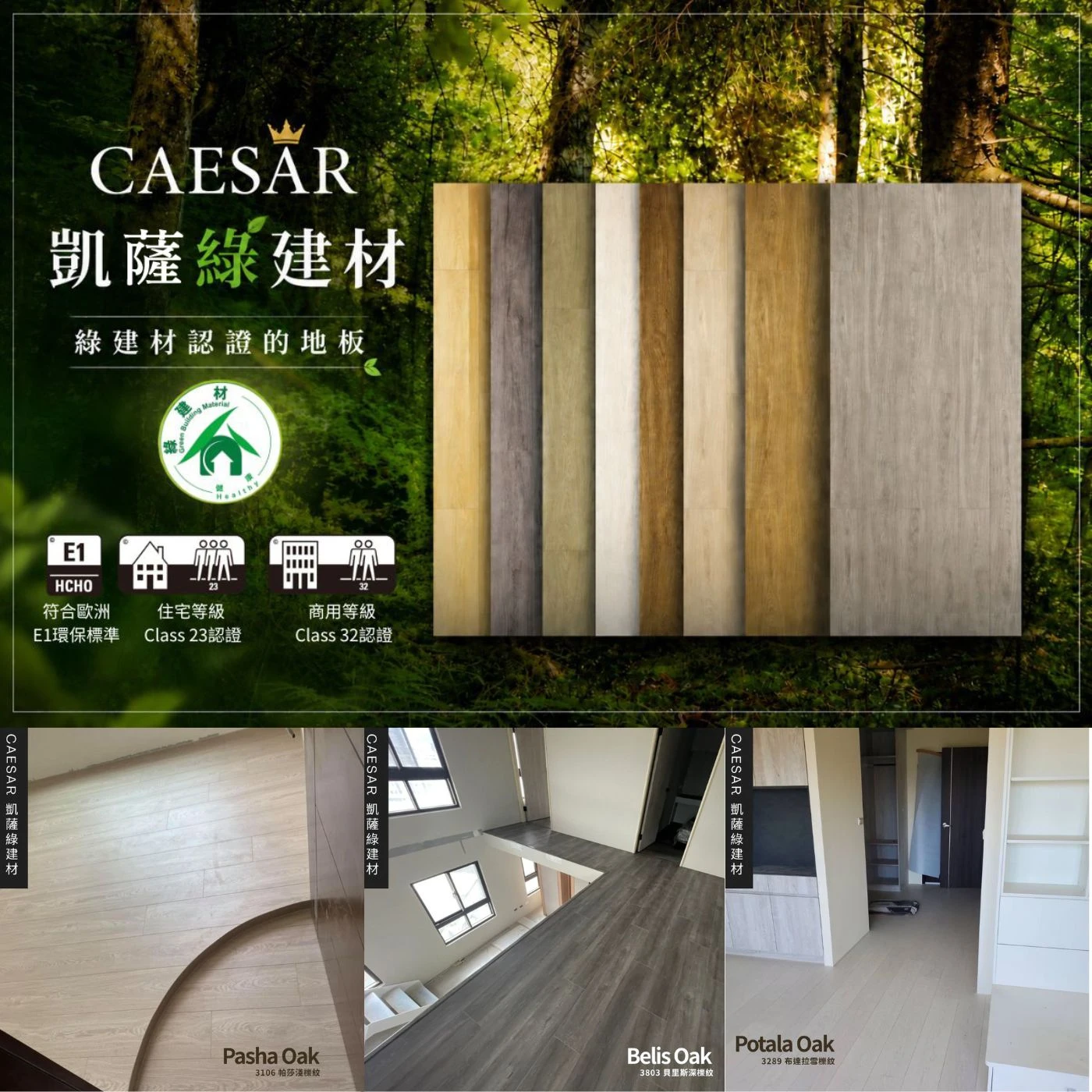 凱薩綠建材系列給家人更安心的生活空間。超耐磨木地板工程 / 台北超耐磨木地板安裝