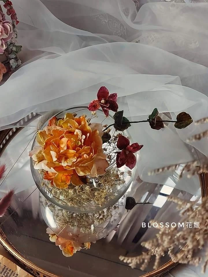 威化紙花玻璃盅課程