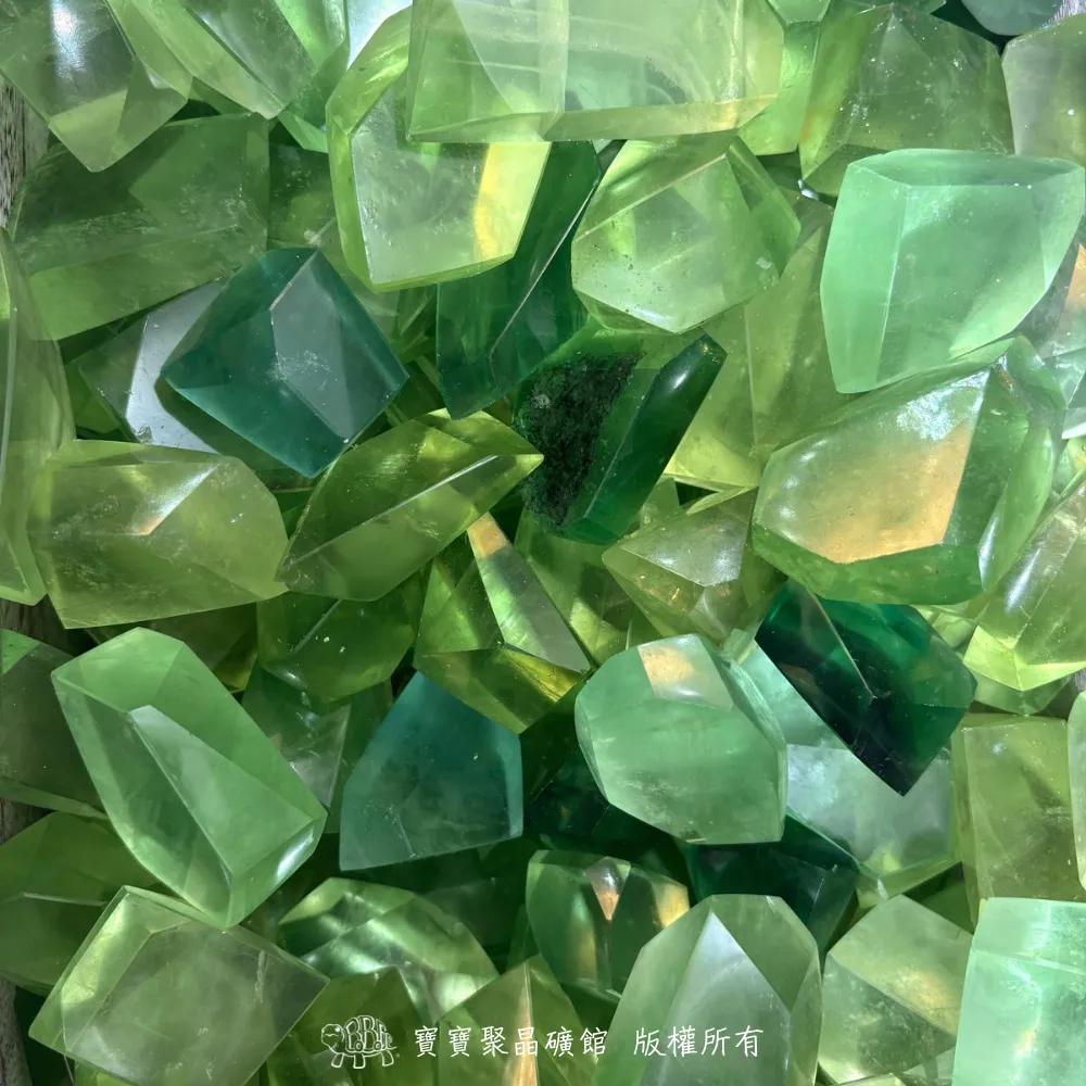 綠螢石冰塊隨型