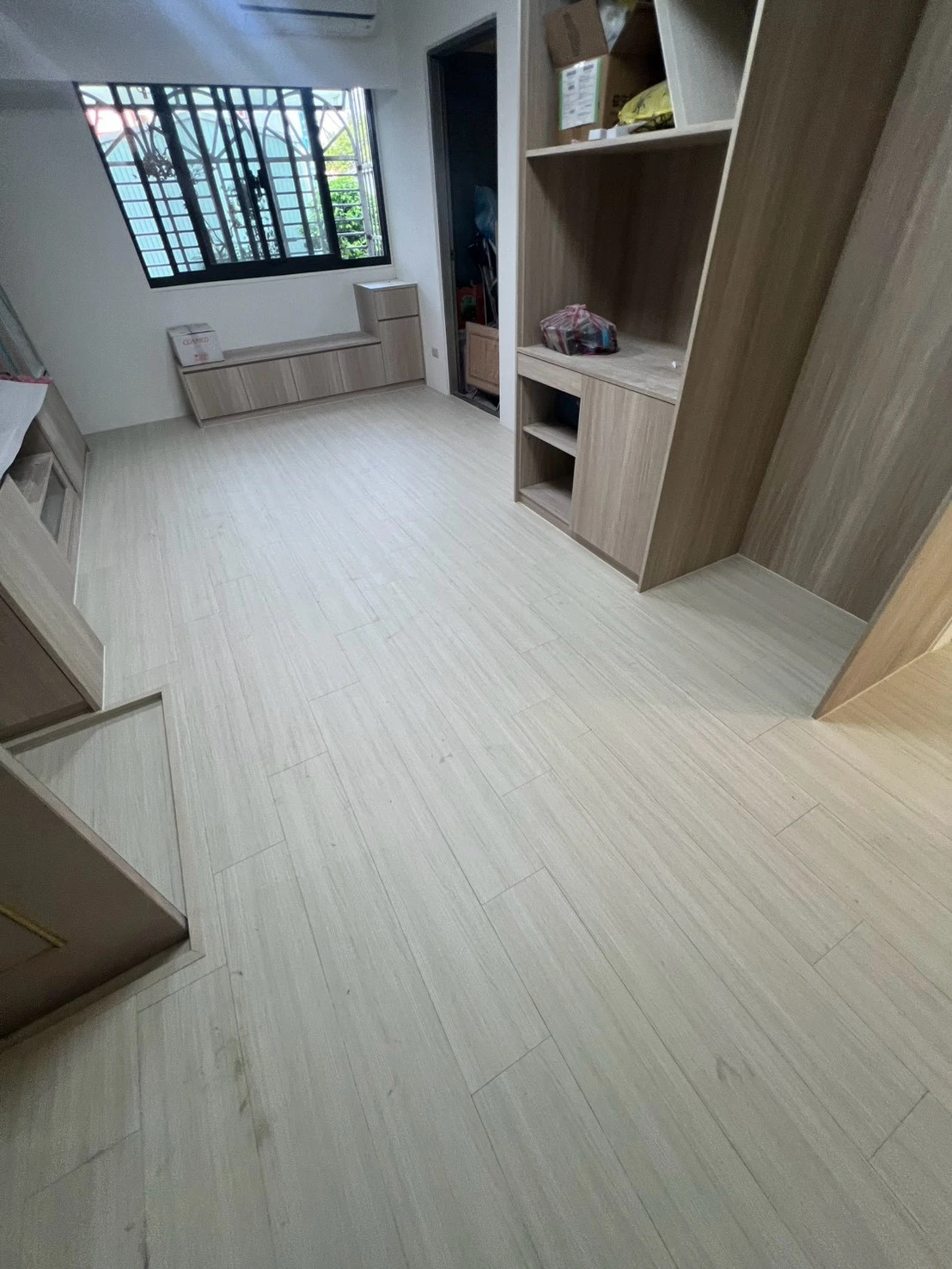 台北新莊區｜海島型地板｜知本橡木｜14坪