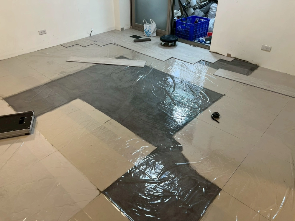 溫州街｜Spc石塑地板｜三井系列｜6.5mm｜小茶梅｜16.8坪