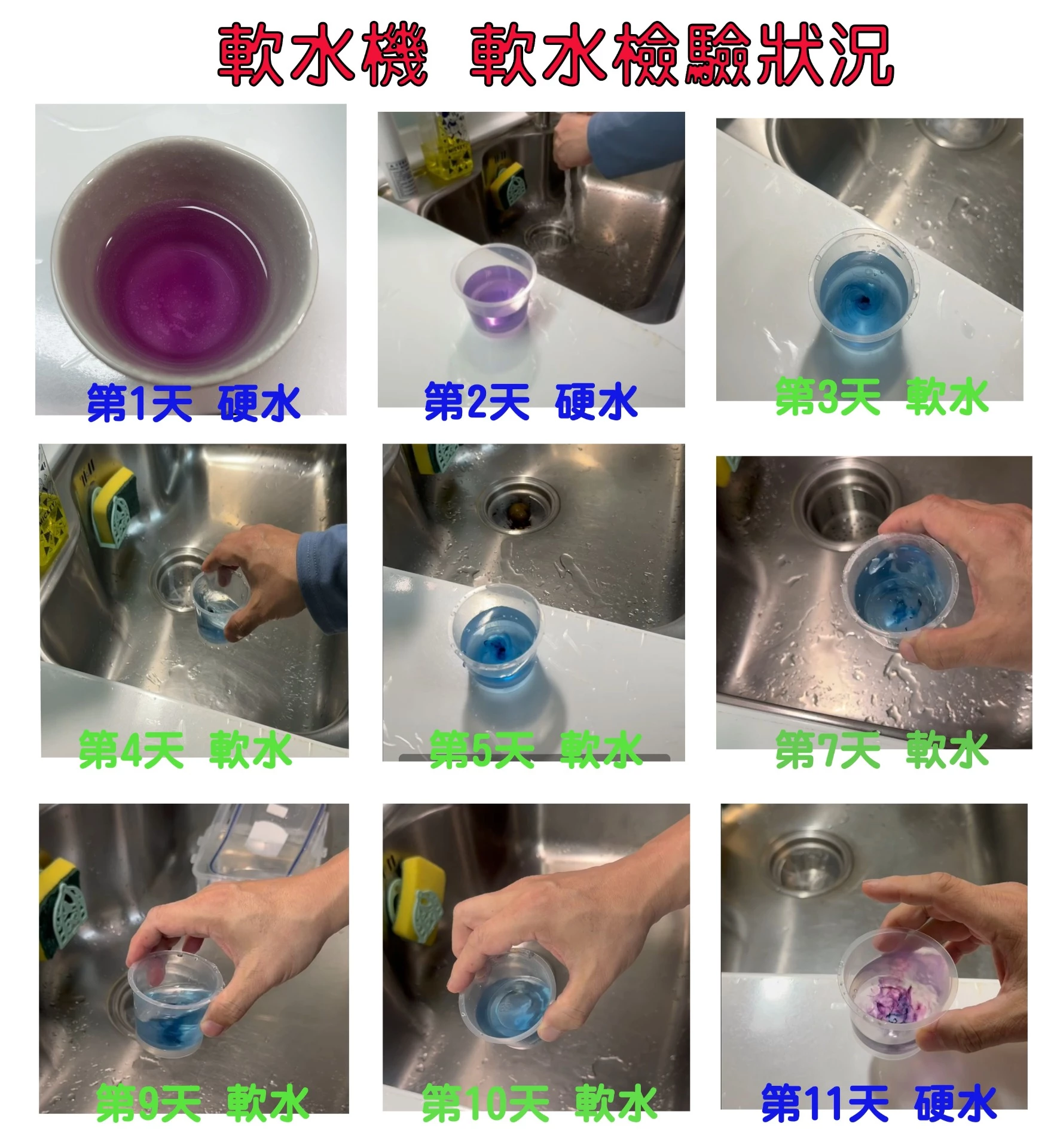 軟水機這幾天的水洗起來沒有滑滑的是正常嗎？