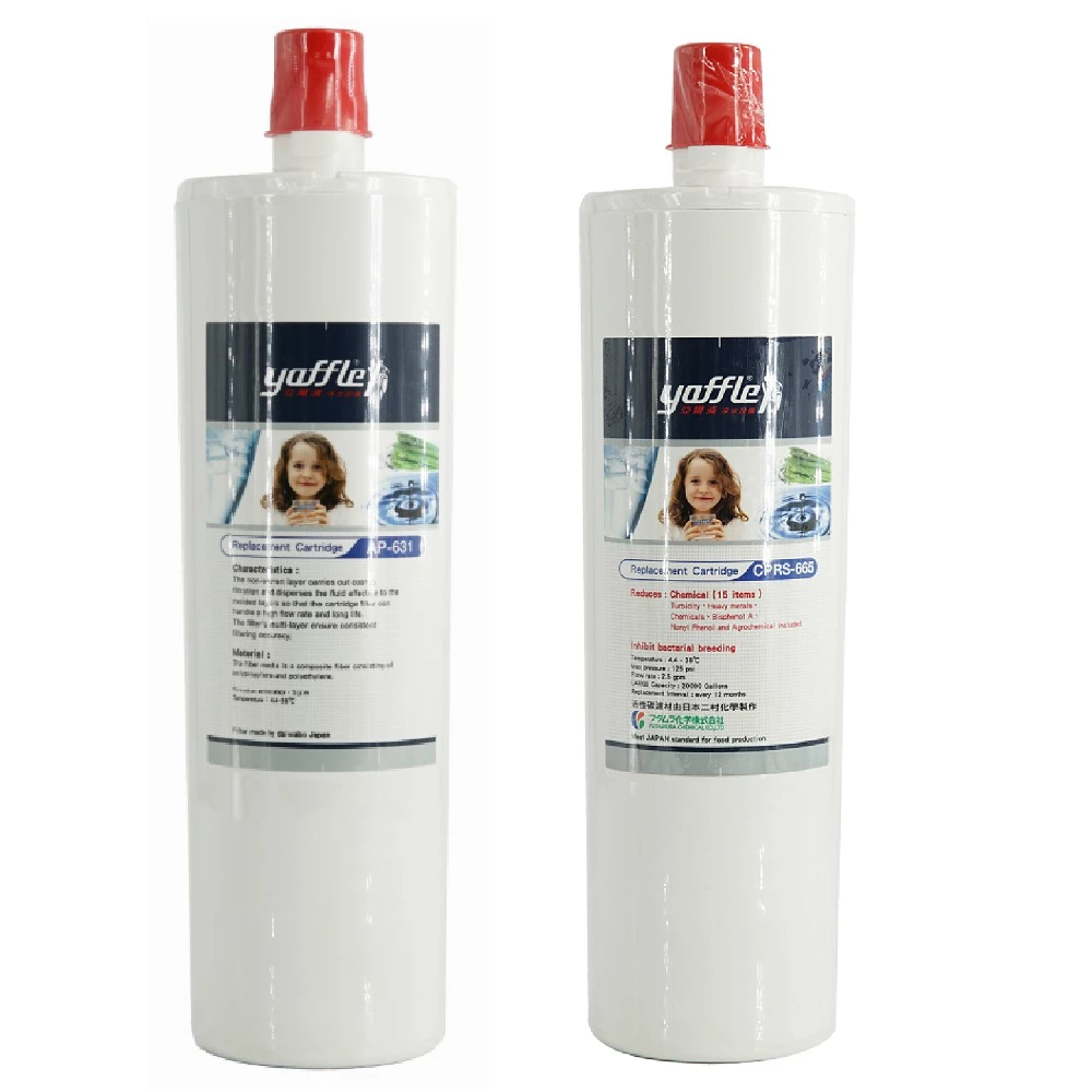 【Yaffle 亞爾浦 】日本系列櫥下型家用二道式純淨淨水器濾心組 CPRS-665+AP-631【 6系列 】