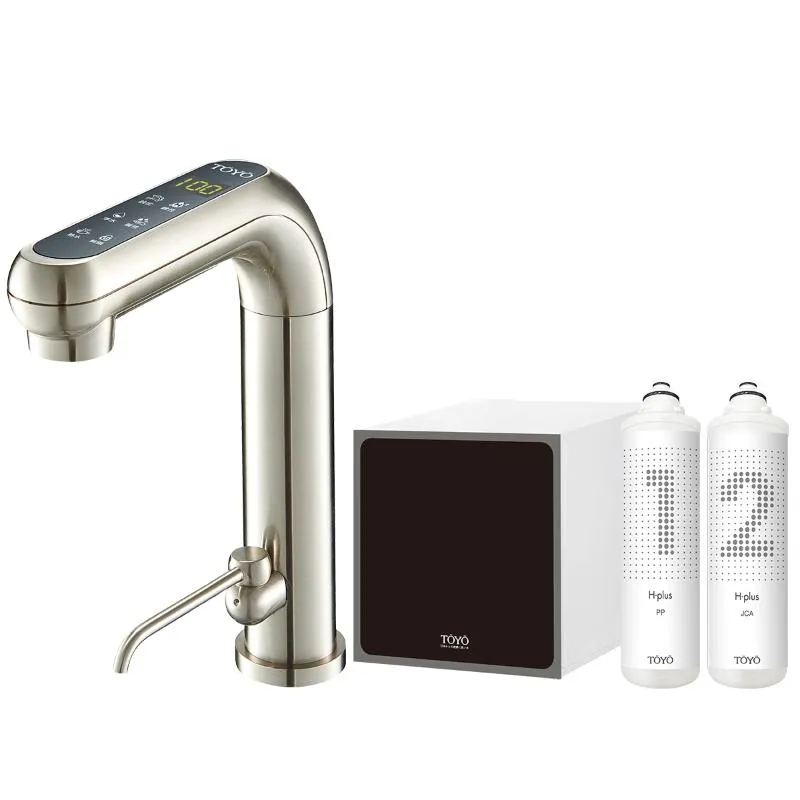 【TOYO】H plus觸控廚下型-鹼性離子水雙溫飲水機 H-8