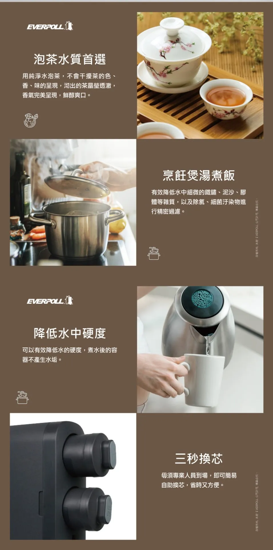 【Everpoll 愛科】RO-800G 廚下式 直出RO淨水器