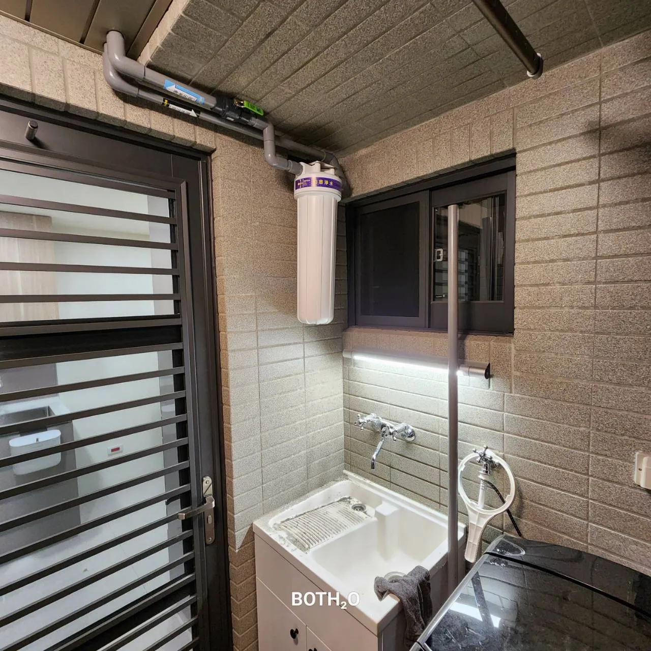 全戶淨水-單道 20吋大胖鐵架款