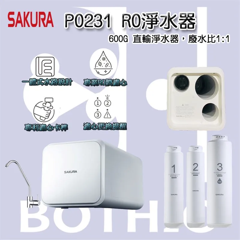 【SAKURA 櫻花】RO P0231淨水器專用