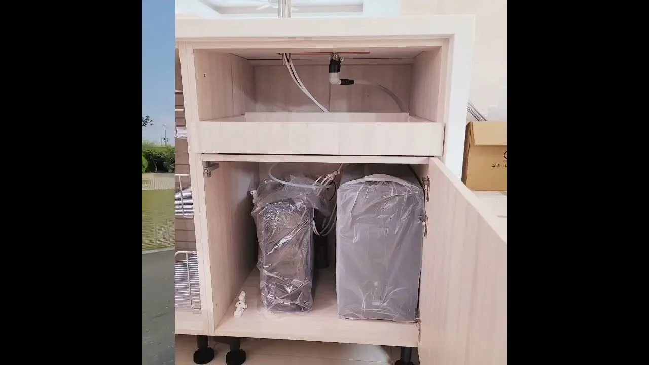 伯思淨水 草屯 宮黛GD800 集水盤 廚下飲水機 中島 別墅 質感爆表