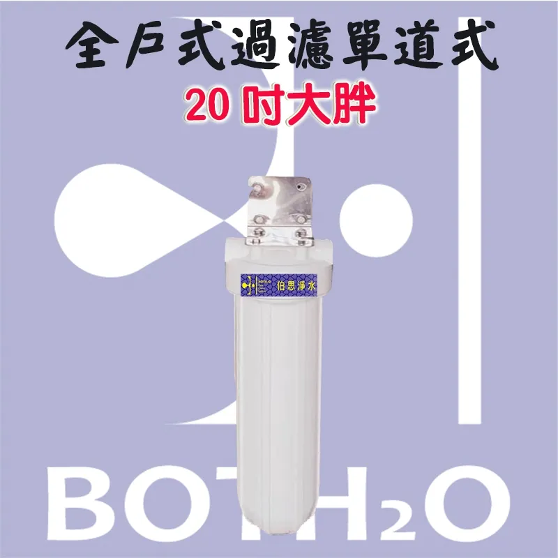 20吋大胖 單道式鐵片(含碳纖濾心)