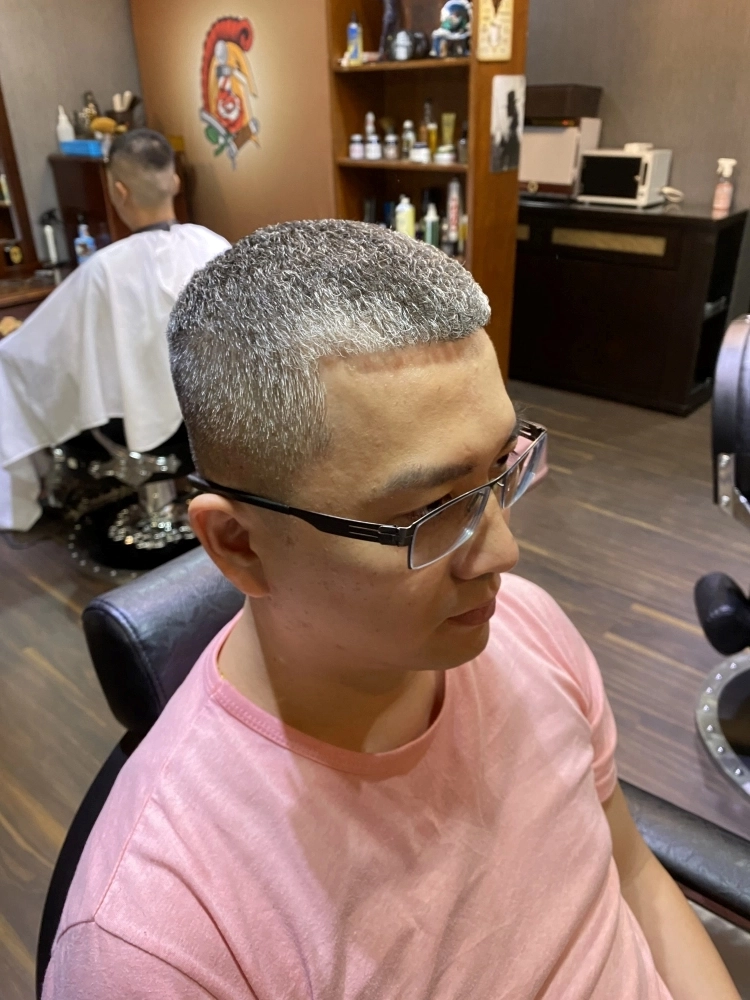燙髮作品｜寸頭燙｜新竹男士寸頭燙髮｜竹北男士寸頭燙髮