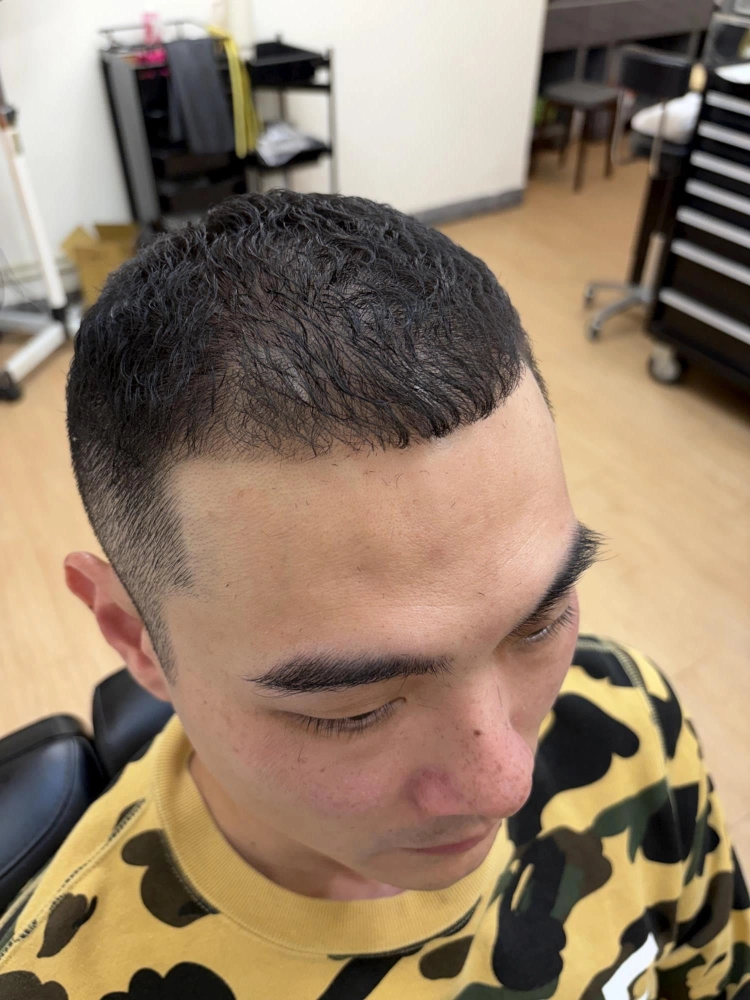 燙髮作品｜寸頭燙｜新竹男士寸頭燙髮｜竹北男士寸頭燙髮