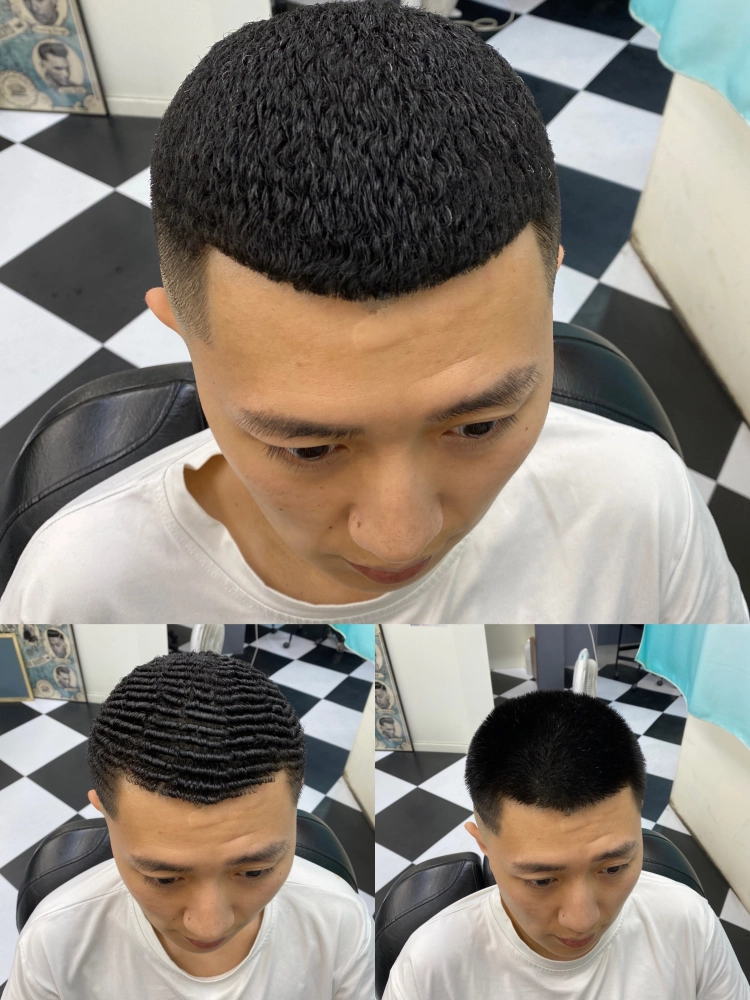燙髮作品｜寸頭燙