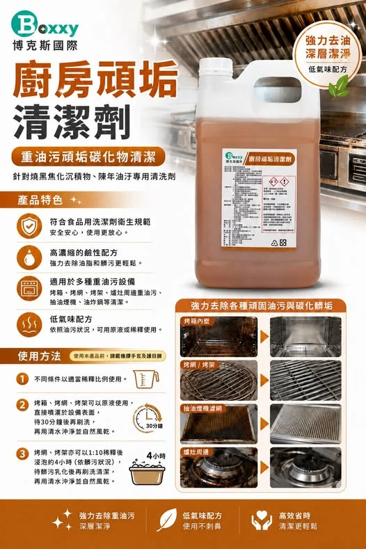 博克斯國際 廚房頑垢清潔劑